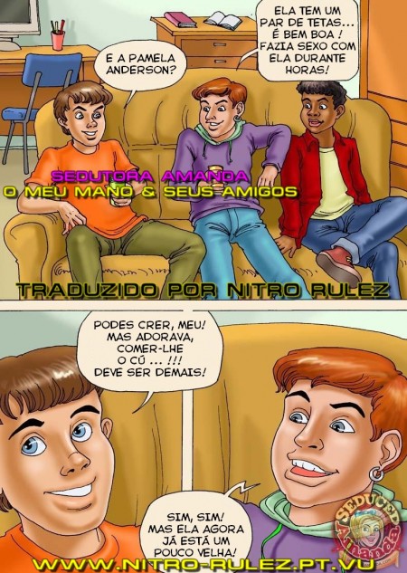 Diversão com o maninho e seus amigos - Amanda HQ